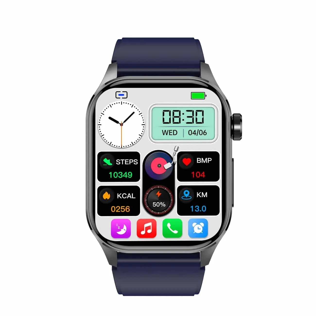 Smartwatch für Gesundheit & Fitness – EKG, Blutdruck, Herzfrequenzmessung – iOS & Android kompatibel