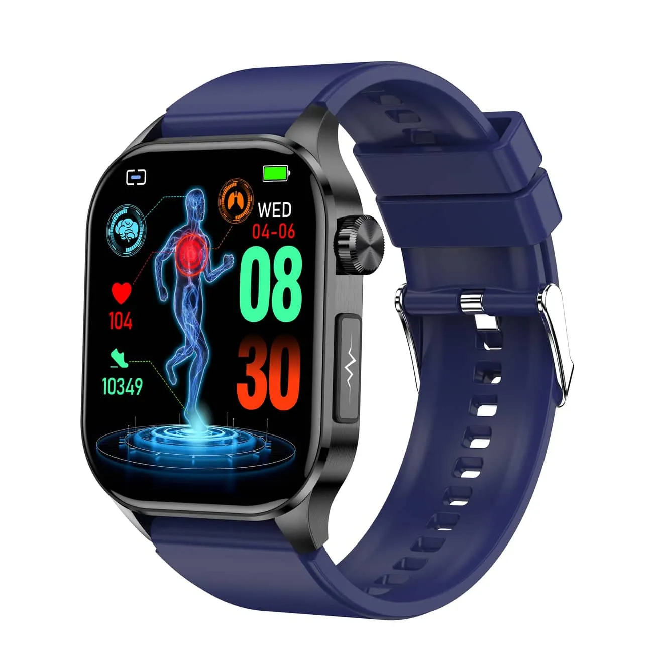 Smartwatch für Gesundheit & Fitness – EKG, Blutdruck, Herzfrequenzmessung – iOS & Android kompatibel