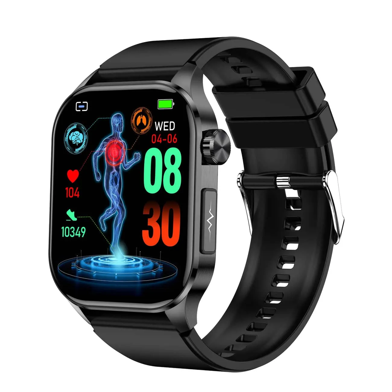 Smartwatch für Gesundheit & Fitness – EKG, Blutdruck, Herzfrequenzmessung – iOS & Android kompatibel