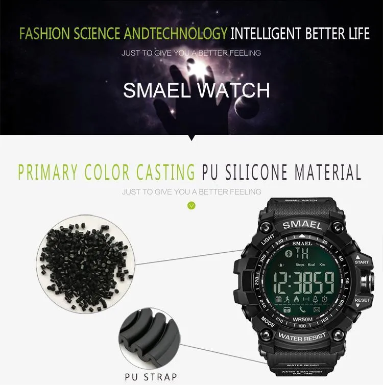 SML Warrior Smart™ Shock Resistant Digital Military Sport Smart Watch