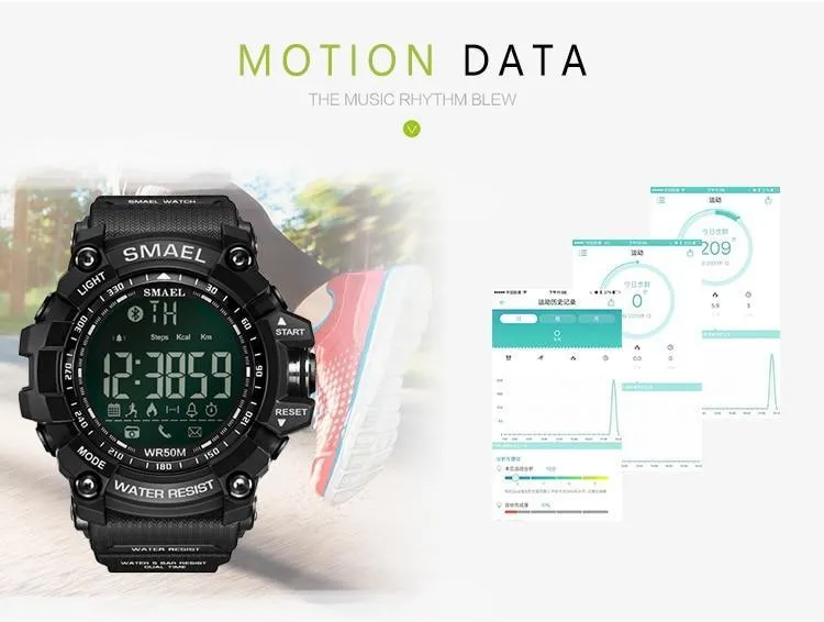 SML Warrior Smart™ Shock Resistant Digital Military Sport Smart Watch