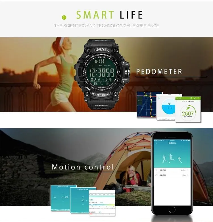 SML Warrior Smart™ Shock Resistant Digital Military Sport Smart Watch