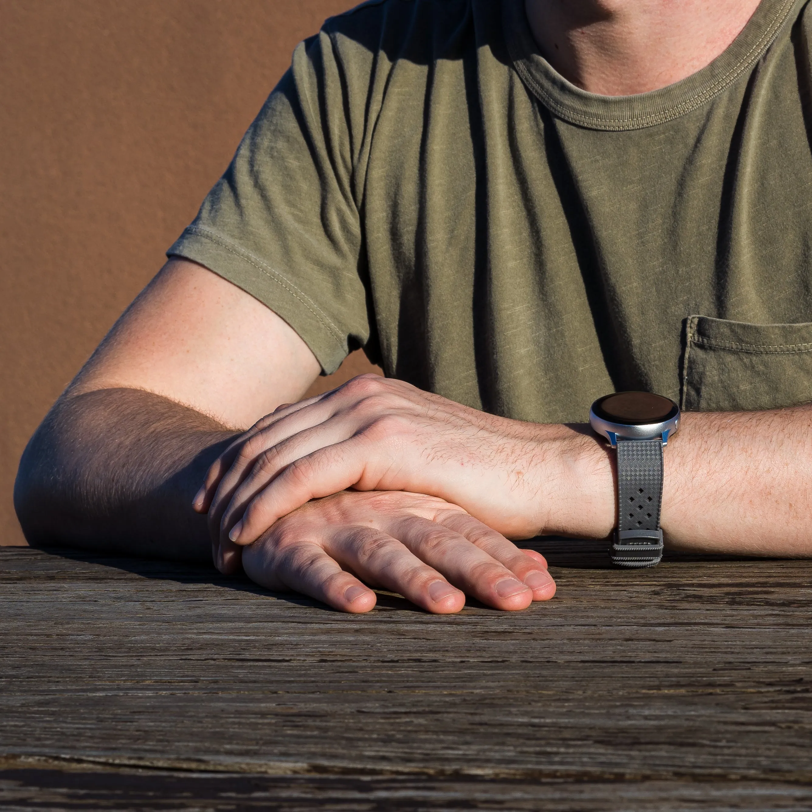 Smoke Grey Tropical Style Watch Band