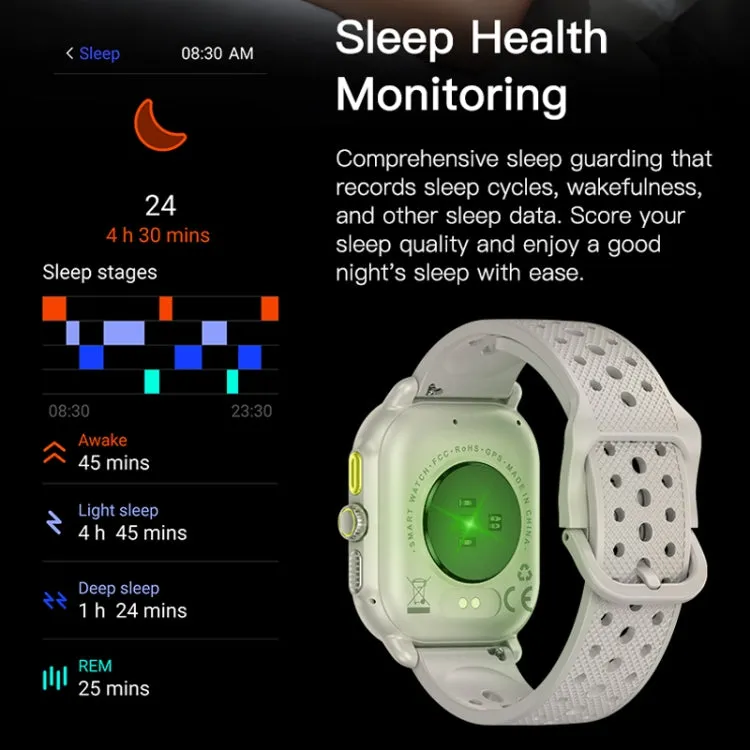Sports Smart Watch 2.06 Inch Ultra HD AMOLED Screen Bluetooth Talking Watch(White)