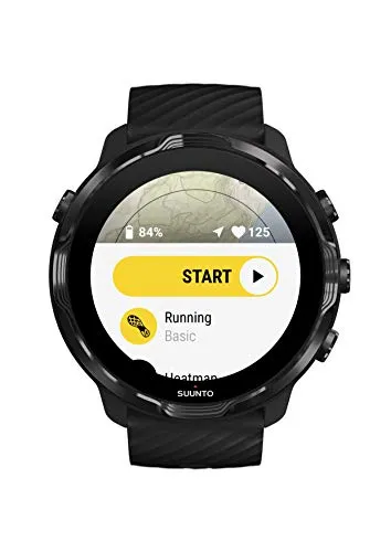 SUUNTO 7 Black Lime, GPS Versatile Sports Watch with Google Wear OS, 24x7 Activity and Sleep Tracking
