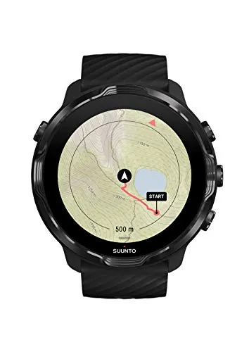 SUUNTO 7 Black Lime, GPS Versatile Sports Watch with Google Wear OS, 24x7 Activity and Sleep Tracking