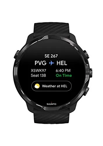 SUUNTO 7 Black Lime, GPS Versatile Sports Watch with Google Wear OS, 24x7 Activity and Sleep Tracking