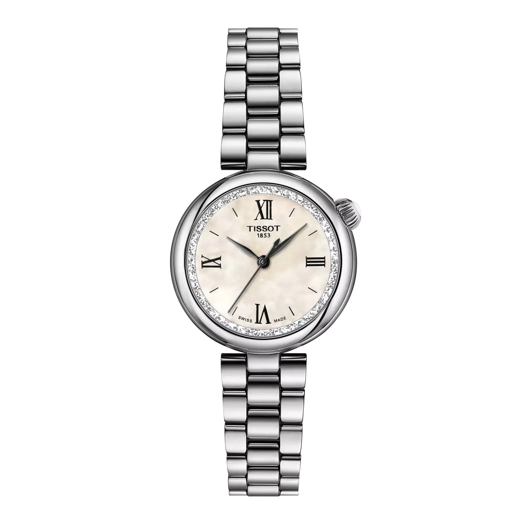 Tissot Desir Ladies Stainless Steel Mother of Pearl Dial Watch