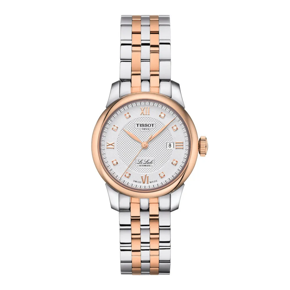 Tissot Le Locle Ladies Automatic Special Edition Two Tone Diamond Dial Watch