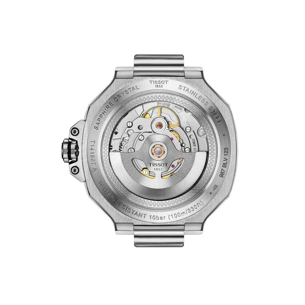 Tissot T-Race Powermatic 80 Mens Stainless Steel Blue Dial Watch