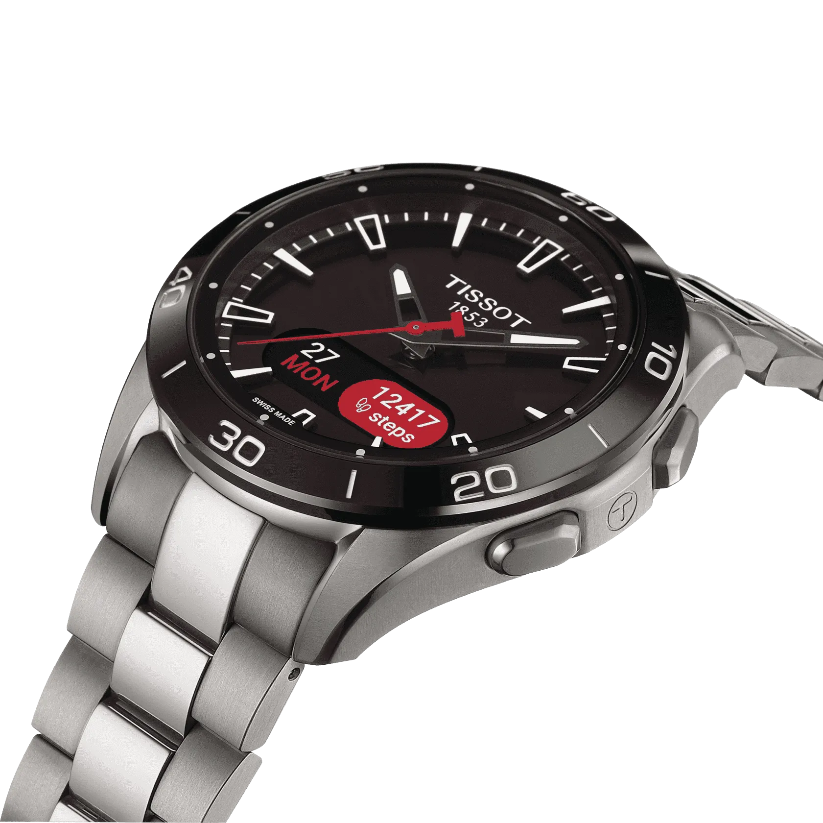 Tissot T-Touch Connect Sport Black Dial Men 43.75mm
