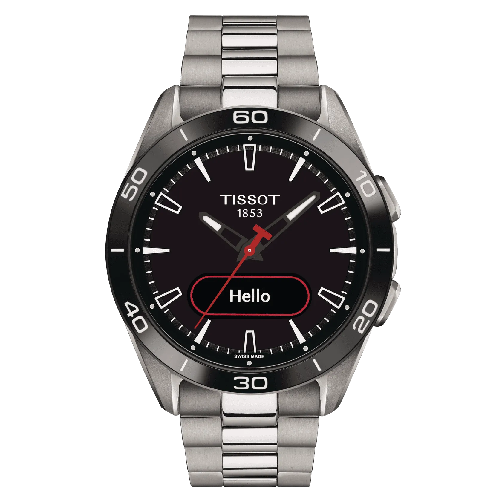Tissot T-Touch Connect Sport Black Dial Men 43.75mm