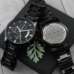 To My Husband Engraved Watch Gift - Forever and Always