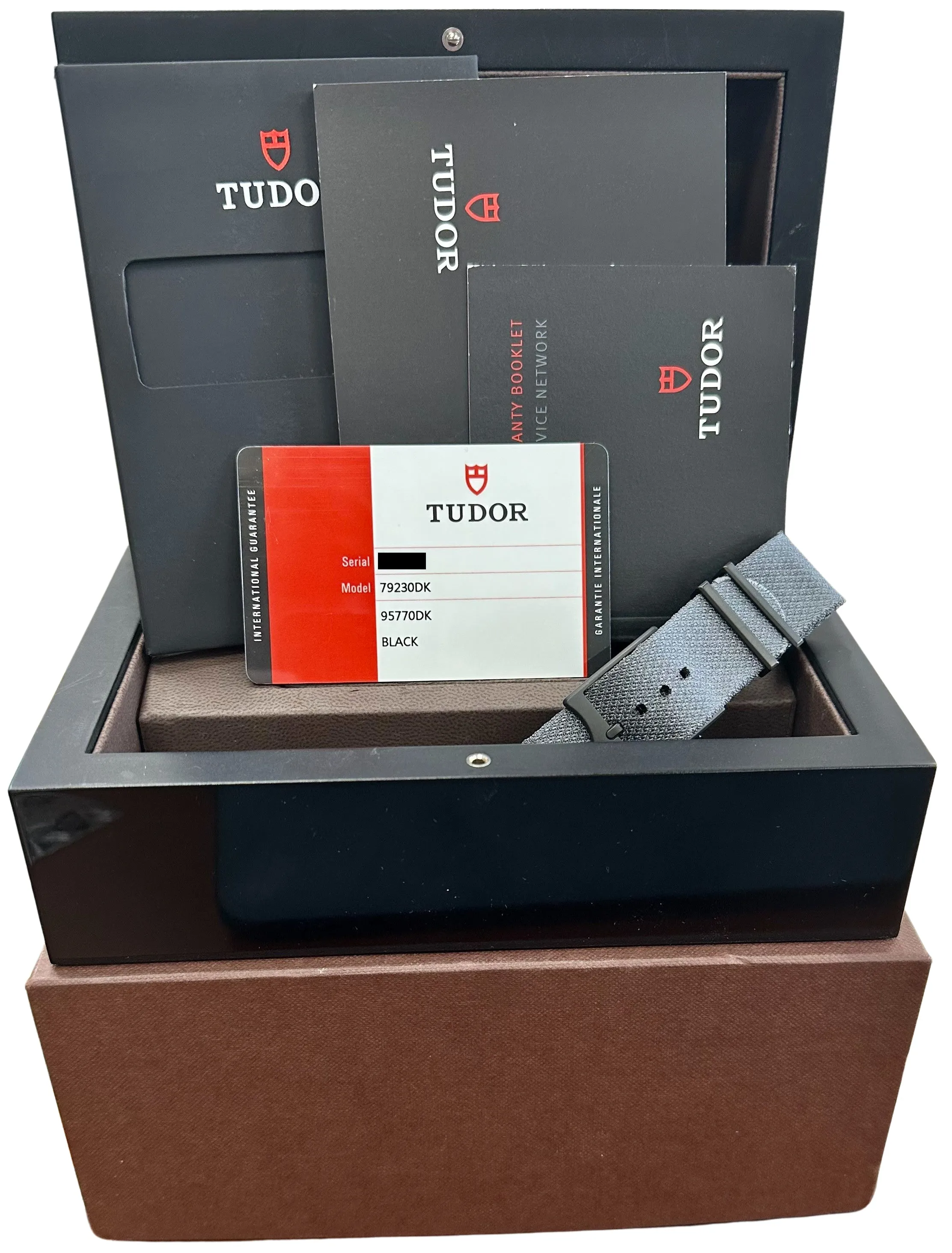 Tudor Black Bay Heritage Dark PAPERS Stainless Steel PVD 41mm Watch 79230 DK B P