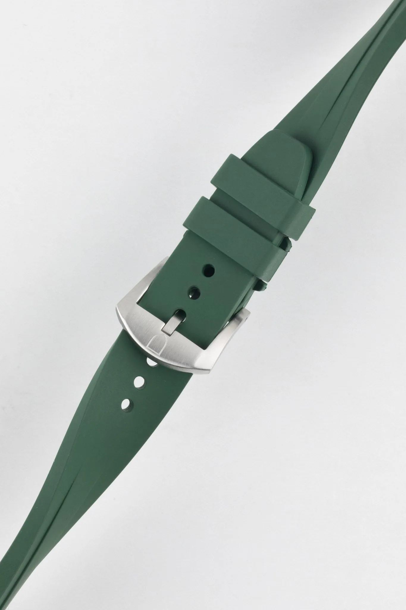 VANGUARD Integrated Rubber Watch Strap for Tudor Black Bay 54 in GREEN