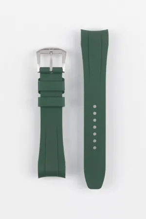 VANGUARD Integrated Rubber Watch Strap for Tudor Black Bay 54 in GREEN