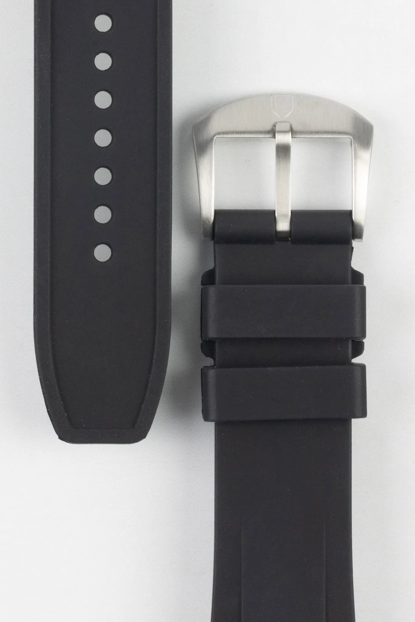 VANGUARD Rubber Watch Strap for Tudor Heritage Chrono in BLACK