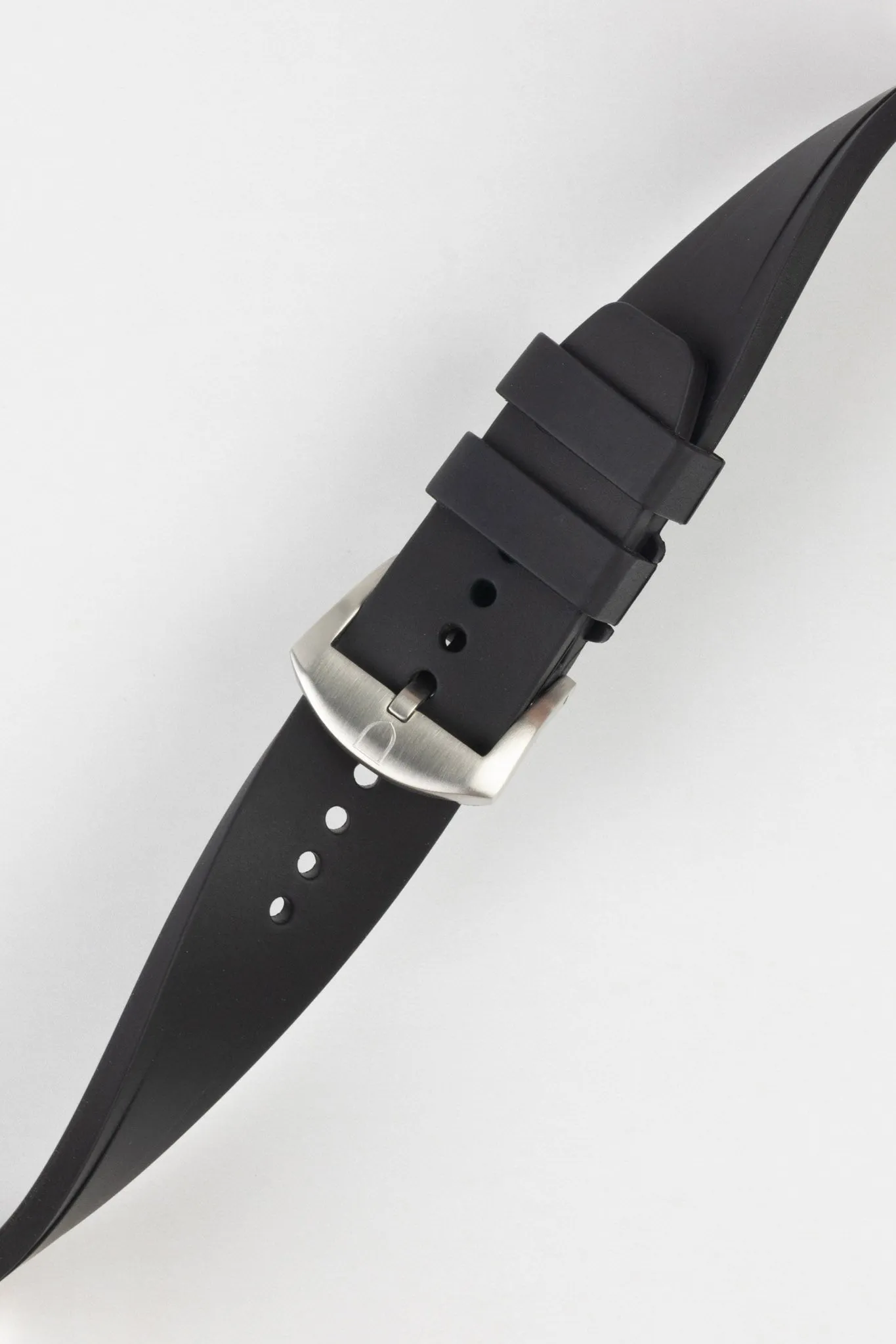 VANGUARD Rubber Watch Strap for Tudor Heritage Chrono in BLACK