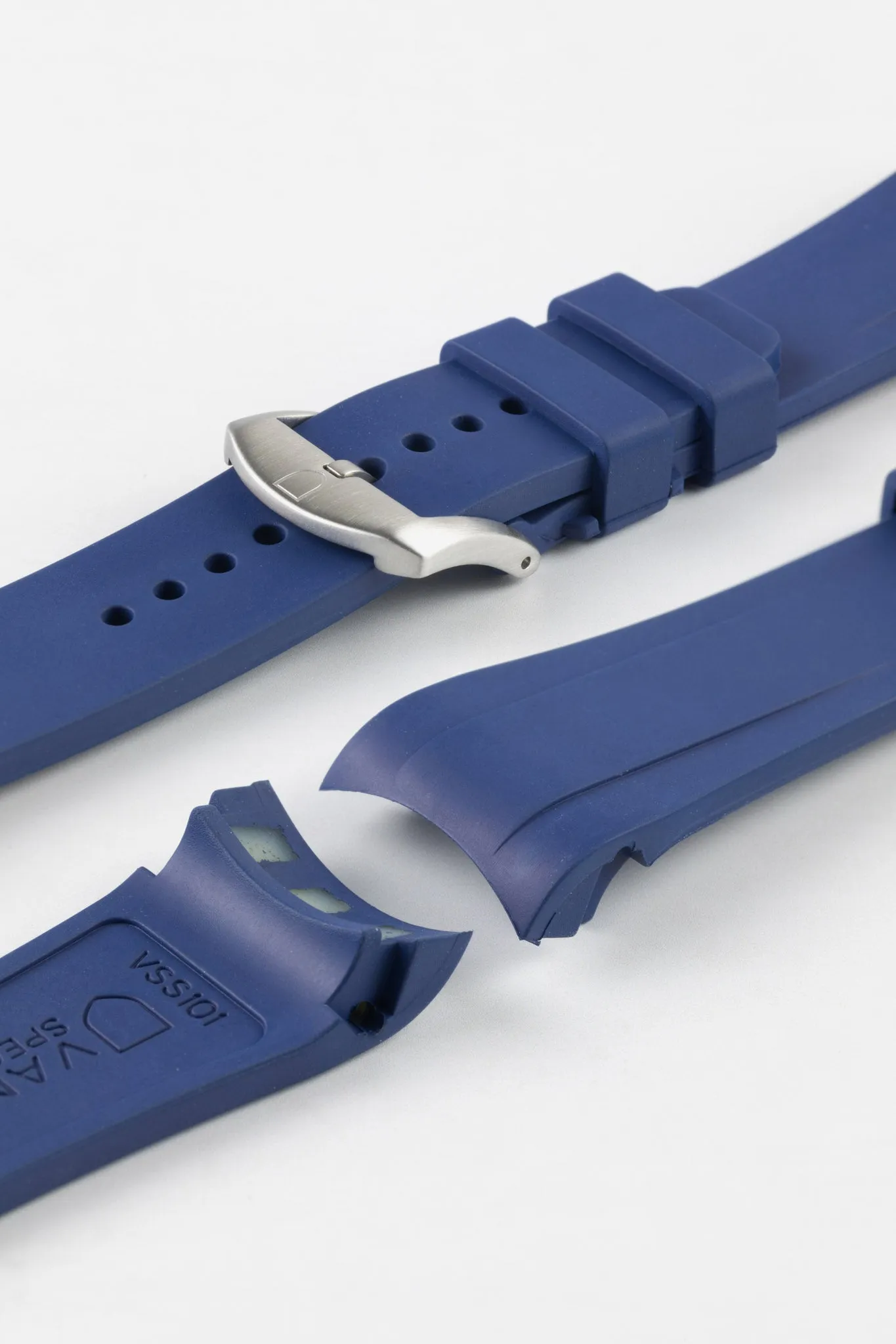 VANGUARD Rubber Watch Strap for Tudor Heritage Chrono in BLUE