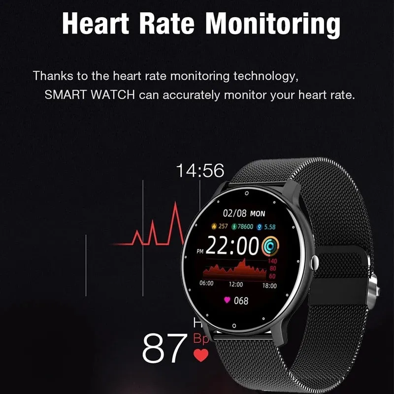 Waterproof Heart Rate Fitness Tracker Smart Watch