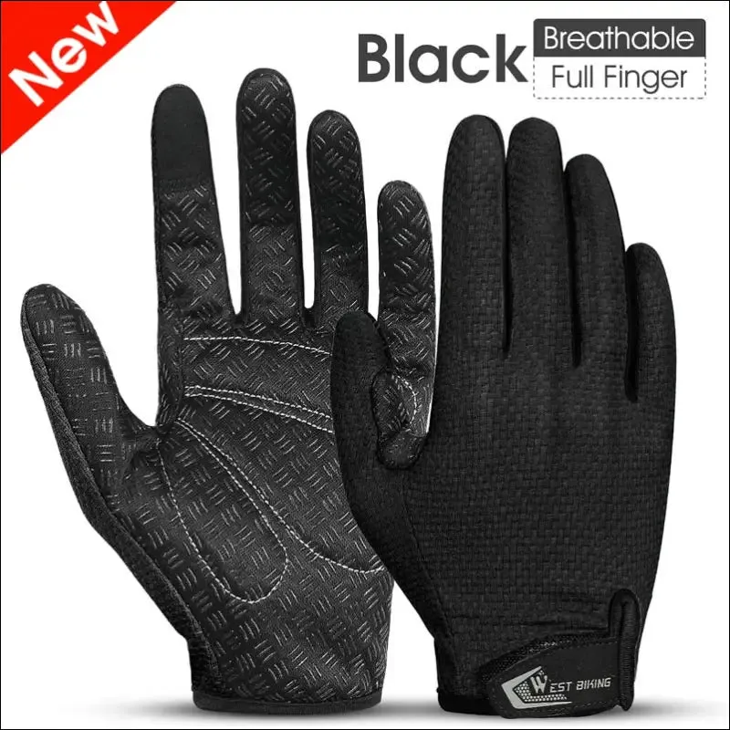 West biking sports cycling gloves touch screen men women mtb bike gloves running fitness gym riding