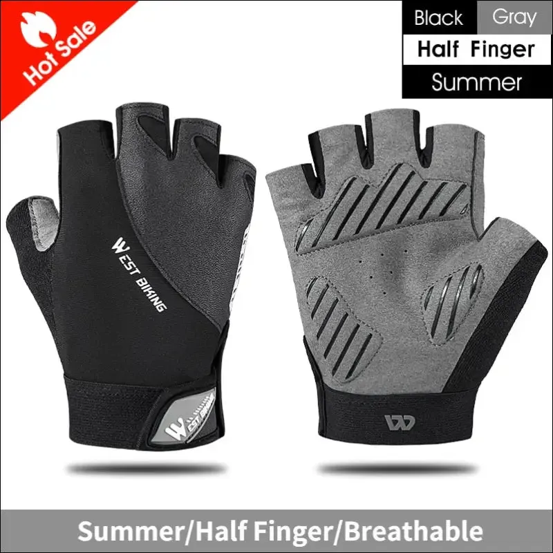 West biking sports cycling gloves touch screen men women mtb bike gloves running fitness gym riding