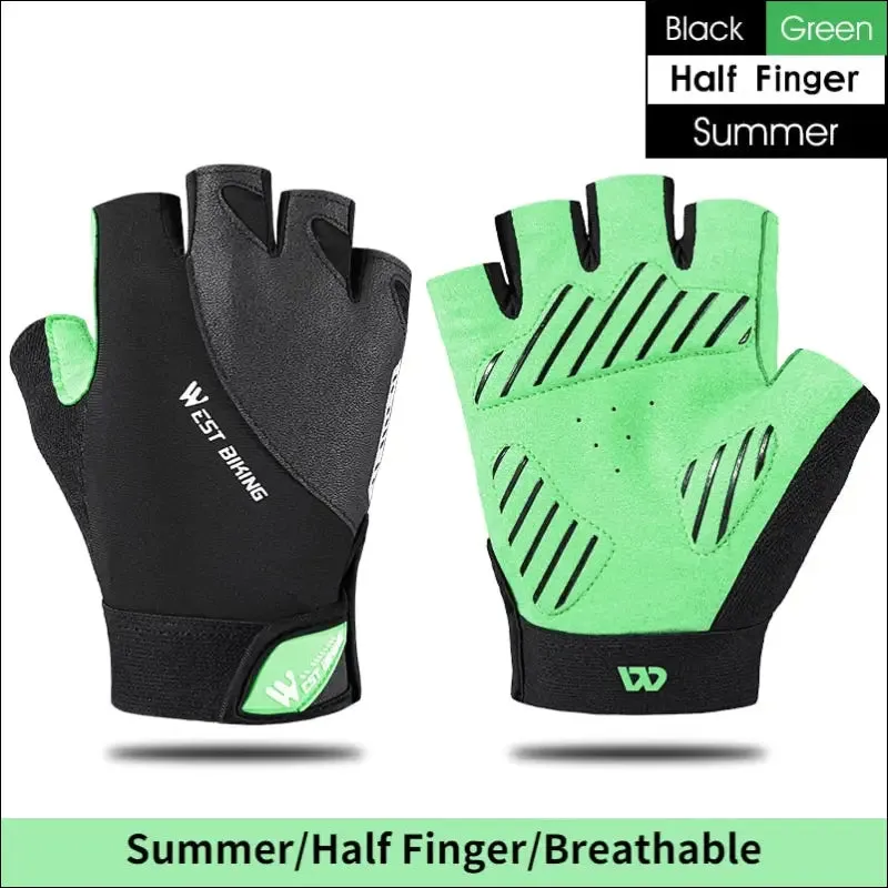 West biking sports cycling gloves touch screen men women mtb bike gloves running fitness gym riding