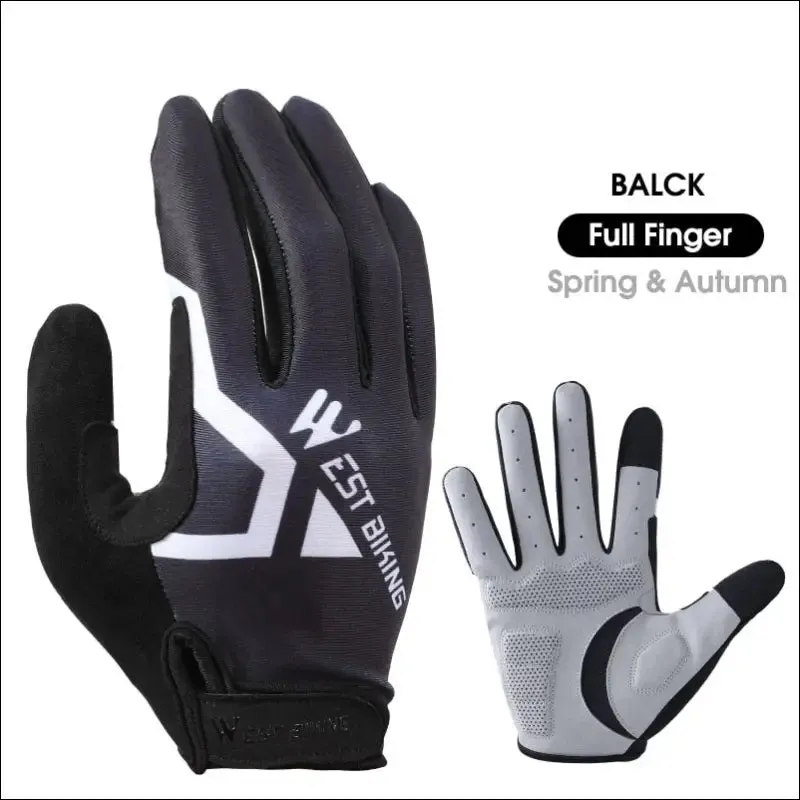 West biking sports cycling gloves touch screen men women mtb bike gloves running fitness gym riding