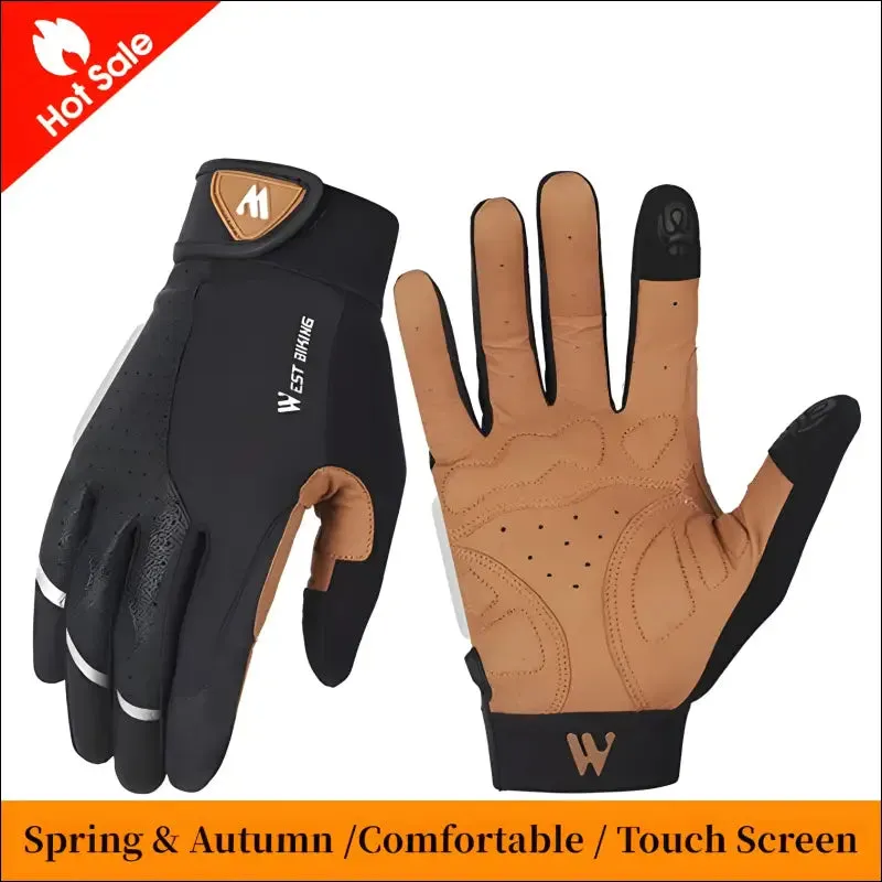 West biking sports cycling gloves touch screen men women mtb bike gloves running fitness gym riding