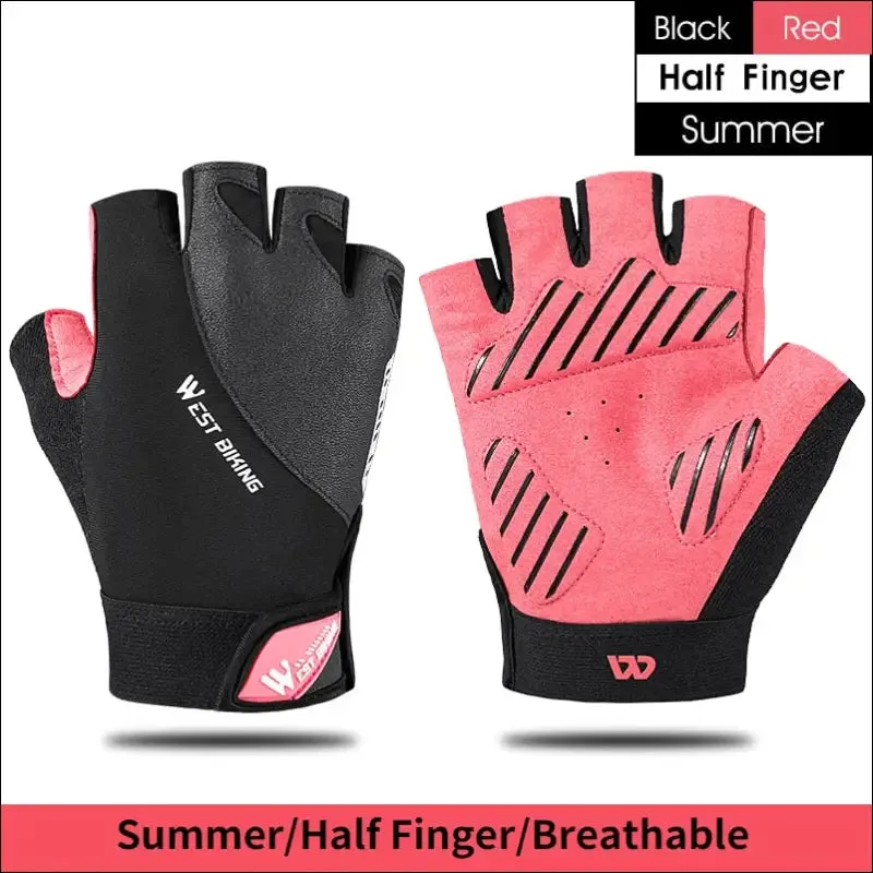 West biking sports cycling gloves touch screen men women mtb bike gloves running fitness gym riding