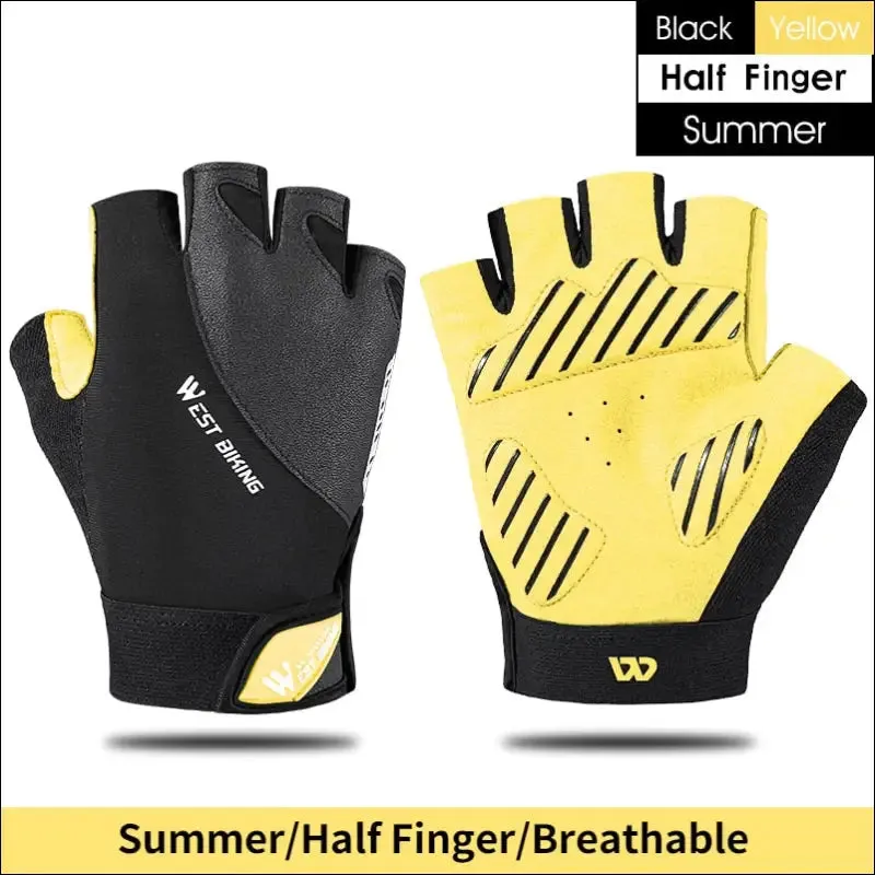 West biking sports cycling gloves touch screen men women mtb bike gloves running fitness gym riding