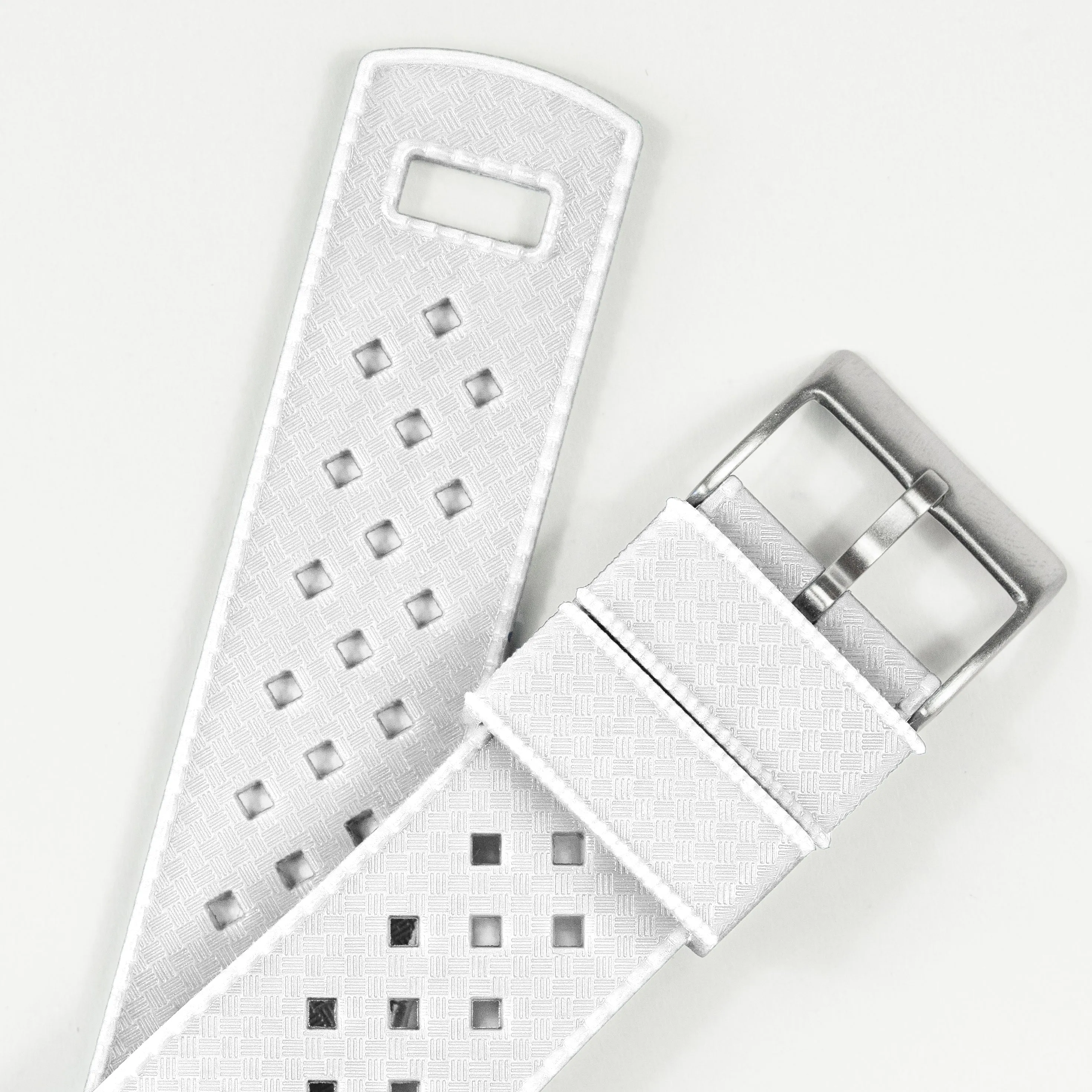 White Tropical Style Watch Band