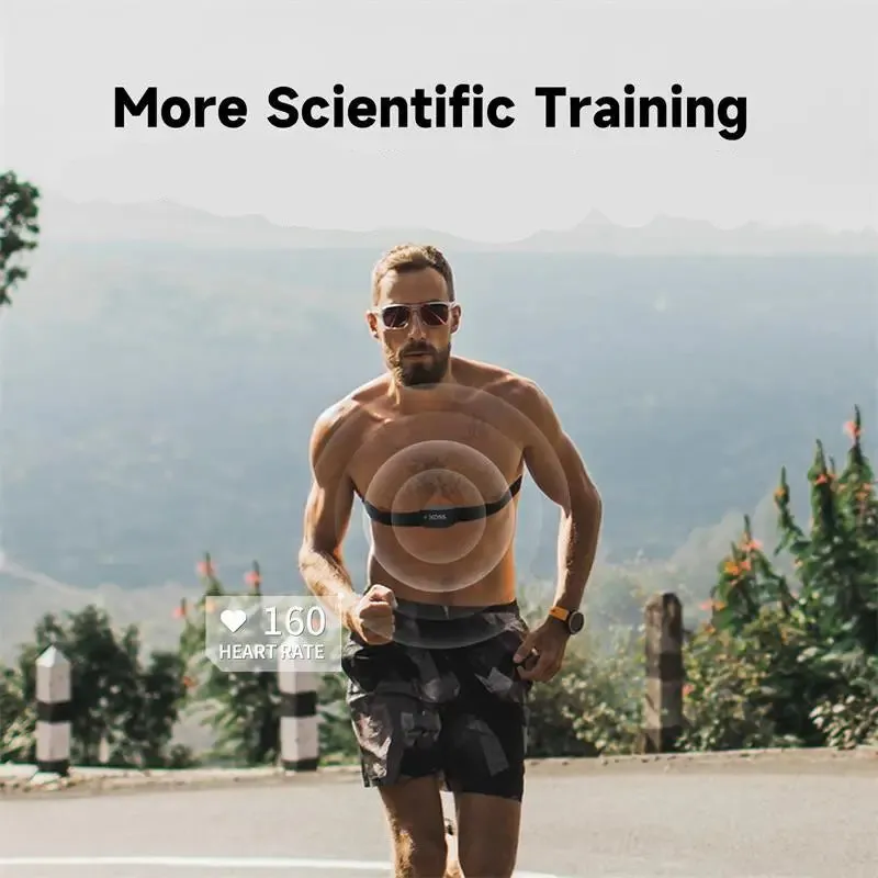 Wireless Heart Rate Monitor Chest Strap: Track Your Fitness for Cycling & Running