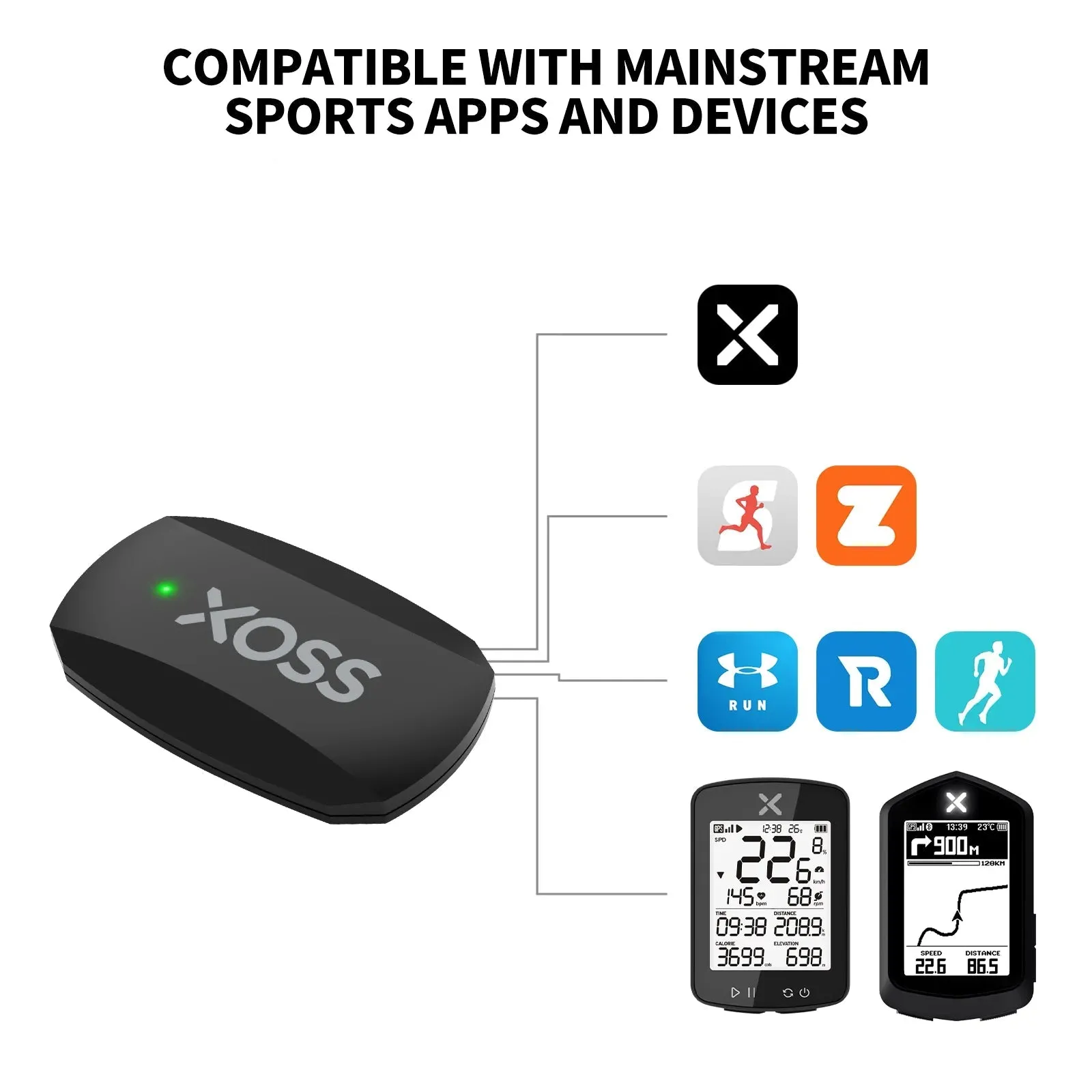 Wireless Heart Rate Monitor Chest Strap: Track Your Fitness for Cycling & Running