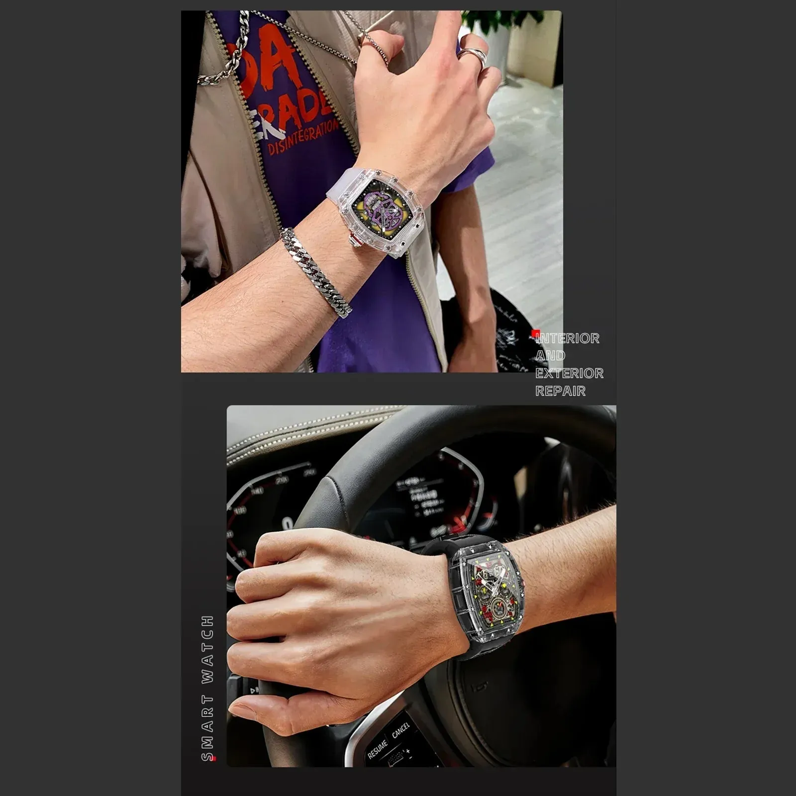 WS-6 Smart Watch 1.86" Fitness Tracker Waterproof
