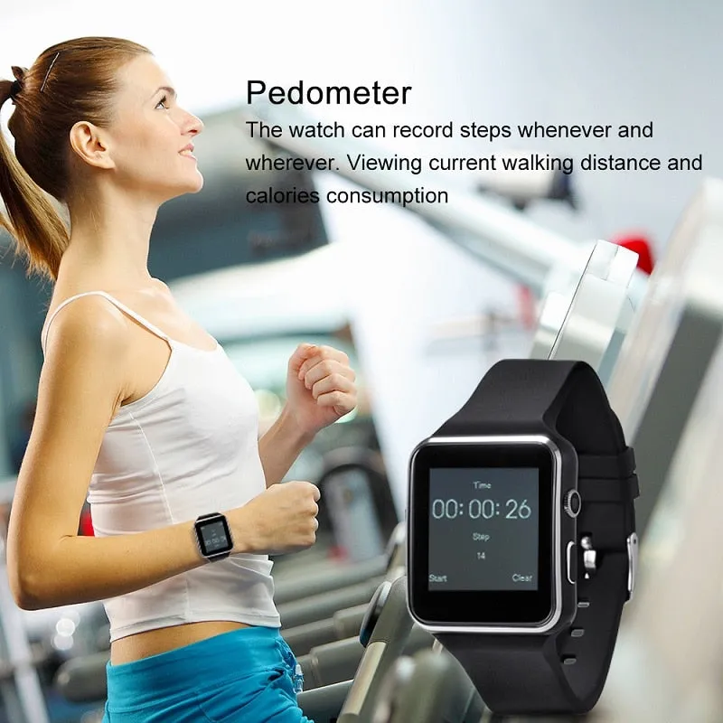 X6 Smart Watch with Camera and Touch Screen for iPhone,  Android, Xiaomi Phones