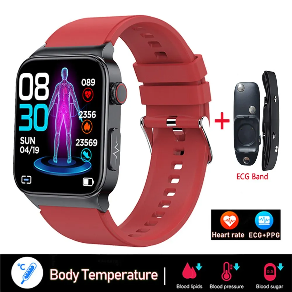 XIAOMI E500 Blood Glucose Smartwatch Electrocardiogram Temperature Blood Oxygen Sleep Monitoring ECG PPG Sports Smart Watch
