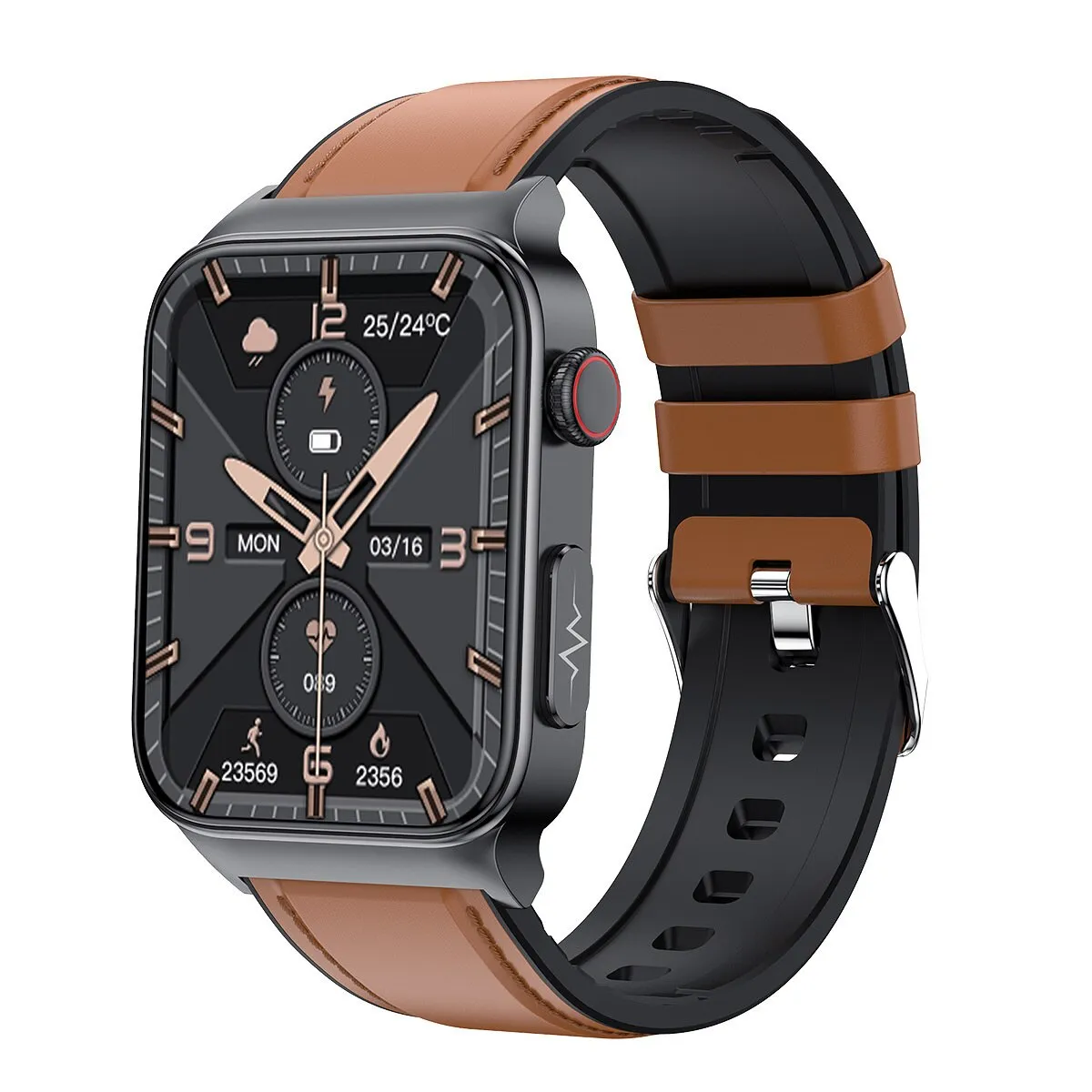 XIAOMI E500 Blood Glucose Smartwatch Electrocardiogram Temperature Blood Oxygen Sleep Monitoring ECG PPG Sports Smart Watch