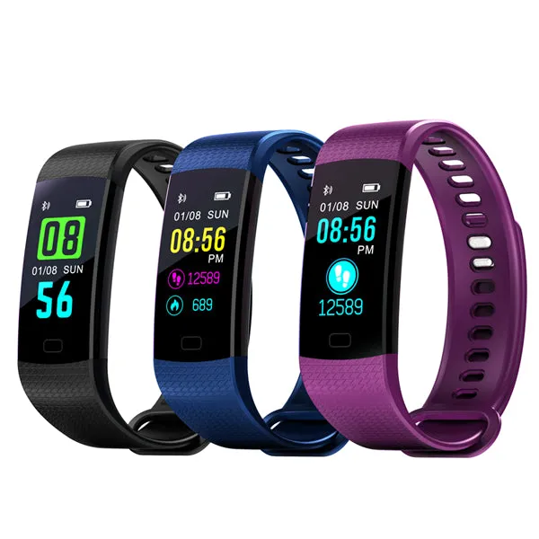 Young Series 0.96inch Color Screen Blood Pressure Heart Rate Monitor Sport Bluetooth Smart Wristband Watch