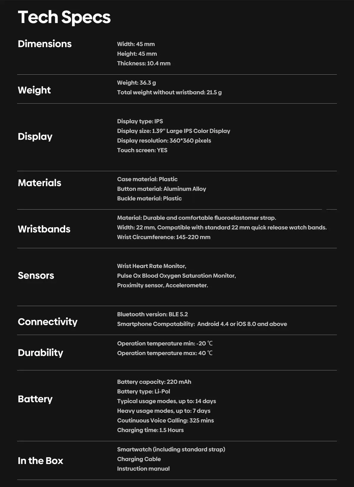 ZEBLAZE Btalk 2 Lite 1.39" HD Display Smart Watch