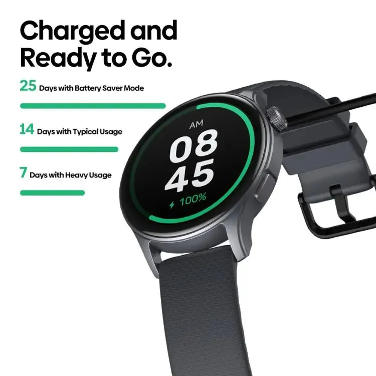 Zeblaze Btalk 3 GPS 1.43 inch HD AMOLED Screen Health Fitness Smart Watch, Support Bluetooth Call(Space Gray)